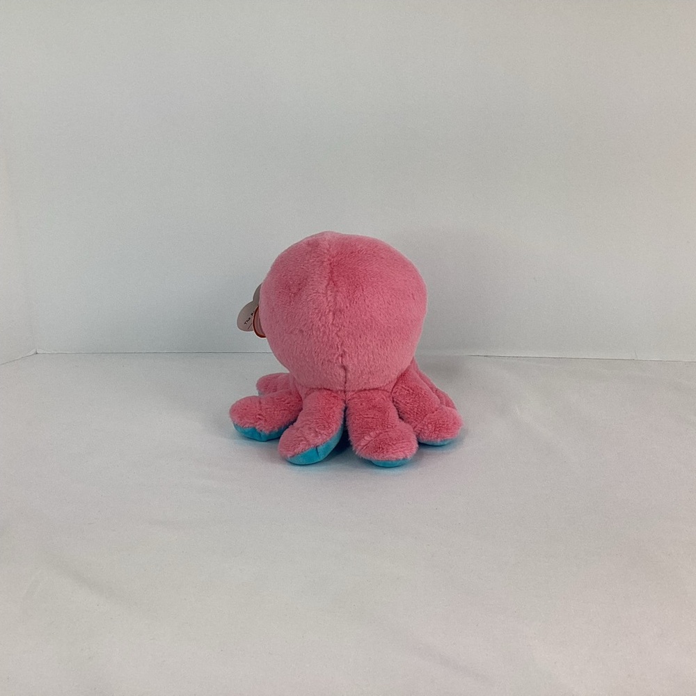 Ty Beanie Boos SHELDON the Octopus 6" Pink Blue Plush Toy 2024 Stuffed Animal - Picture 5 of 13